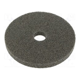 1 pcs x HURAGAN - XL-UW 2A MED 125X 12X 22MM - Wheel, fleece, Dim: Ø125x12mm, Mount.hole diam: 22mm