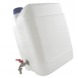 Canister x0j90 water container with metal tap