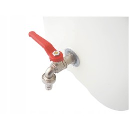 Water container canister with metal tap, 20 liters