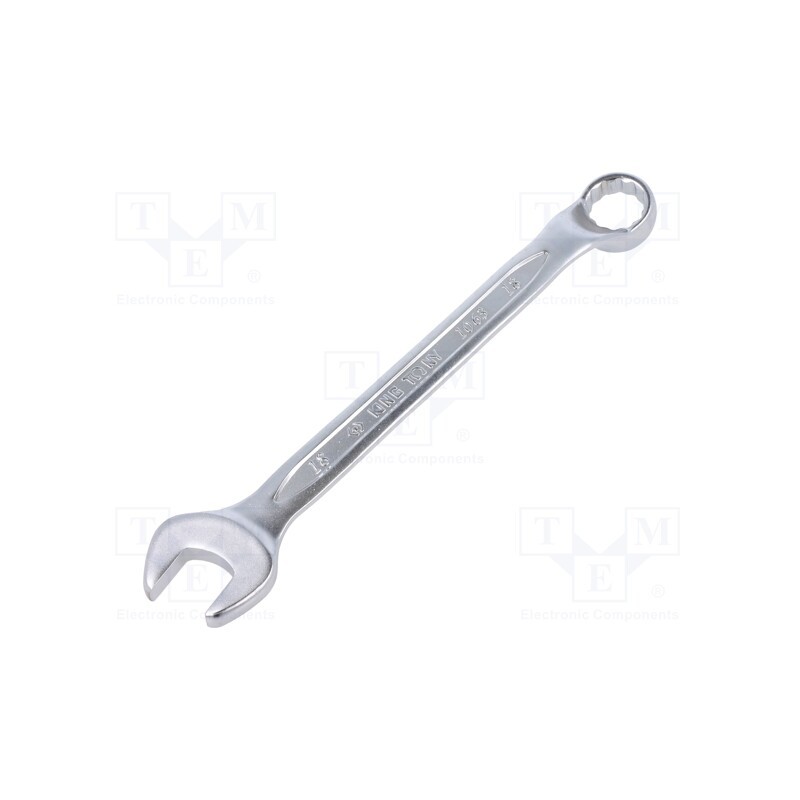 1 pcs x KING TONY - 1063-18 - Wrench, bent,combination spanner, 18mm, Chrom-vanadium steel