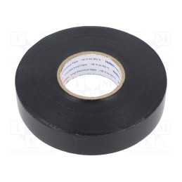1 rol x HELLERMANNTYTON - 710-10610 HELATAPE FLEX1000+ - Tape: electrical insulating, W: 19mm, L: 33m, Thk: 180um, black, 300%