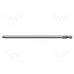 1 pcs x WERA - 5059786001 - Screwdriver bit, Phillips, PH2, Overall len: 152mm