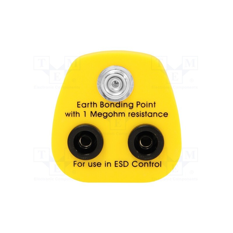 1 pcs x ANTISTAT - 070-0012 - Earthing plug, ESD, 1MΩ, Plug: UK