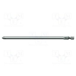 1 pcs x WERA - 5059766001 - Screwdriver bit, Phillips, PH1, Overall len: 152mm