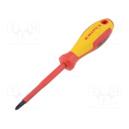 1 pcs x KNIPEX - 98 24 02 - Screwdriver, insulated, Phillips, PH2, Blade length: 100mm, 1kVAC