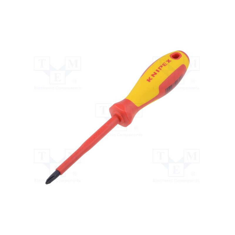 1 pcs x KNIPEX - 98 24 02 - Screwdriver, insulated, Phillips, PH2, Blade length: 100mm, 1kVAC