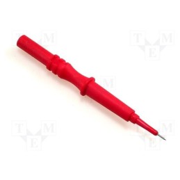 1 pcs x ELECTRO-PJP - 464-IEC-RT - Probe tip, red, Tip diameter: 0.75mm, Socket size: 4mm