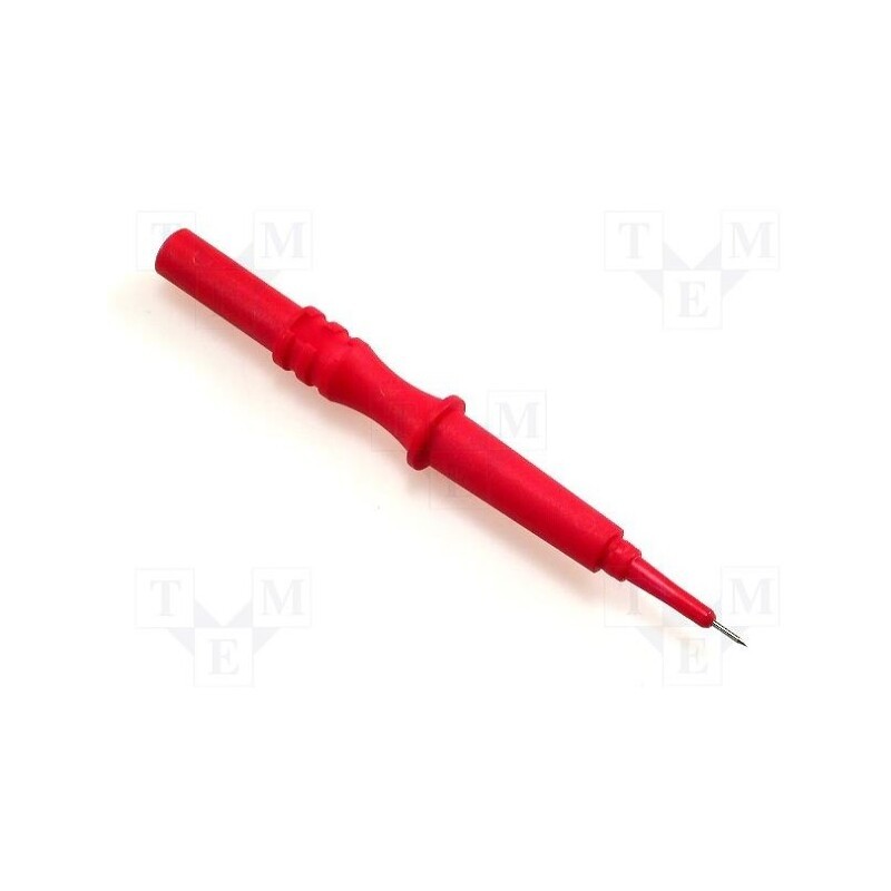 1 pcs x ELECTRO-PJP - 464-IEC-RT - Probe tip, red, Tip diameter: 0.75mm, Socket size: 4mm