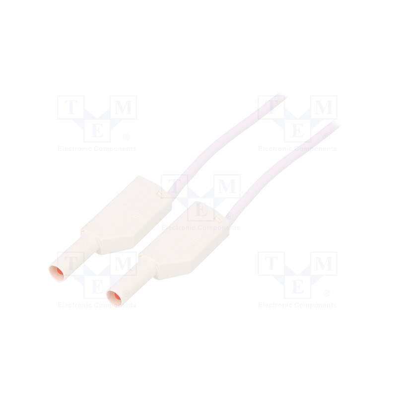 1 pcs x STu00c4UBLI - 28.0126-10029 - Test lead, 19A, banana plug 4mm,both sides, Urated: 1kV, Len: 1m