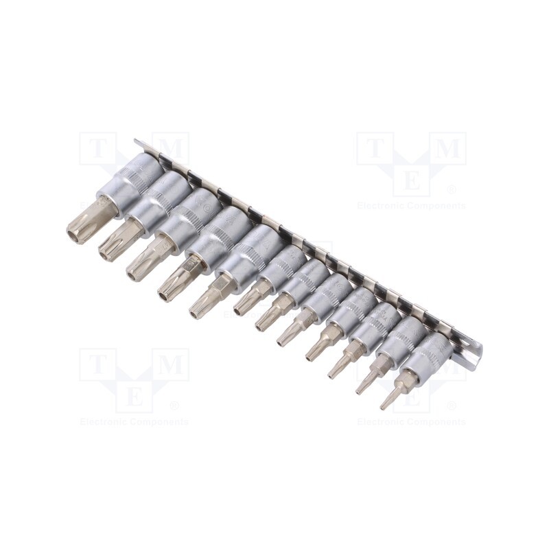 1 set x YATO - YT-04332 - Wrenches set, socket spanner,Torx® with protection, 12pcs.