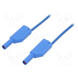 1 pcs x STu00c4UBLI - 28.0126-10023 - Test lead, 19A, banana plug 4mm,both sides, Urated: 1kV, Len: 1m