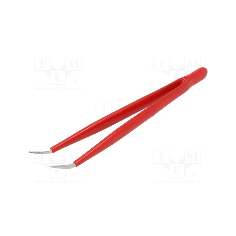 1 pcs x BERNSTEIN - 5-107-6 - Tweezers, 150mm, Blades: curved, Blade tip shape: sharp, universal