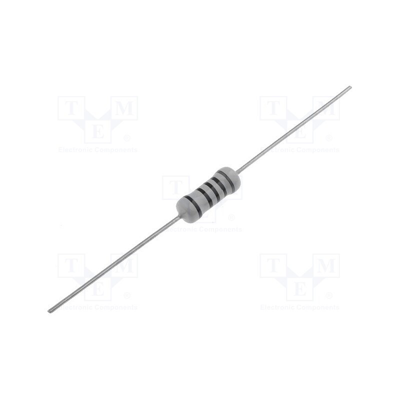 20 pcs x ROYAL OHM - MF02SFF2001A10 - Resistor: metal film, THT, 2kΩ, 2W, ±1%, Ø5x12mm, 50ppm/°C, axial