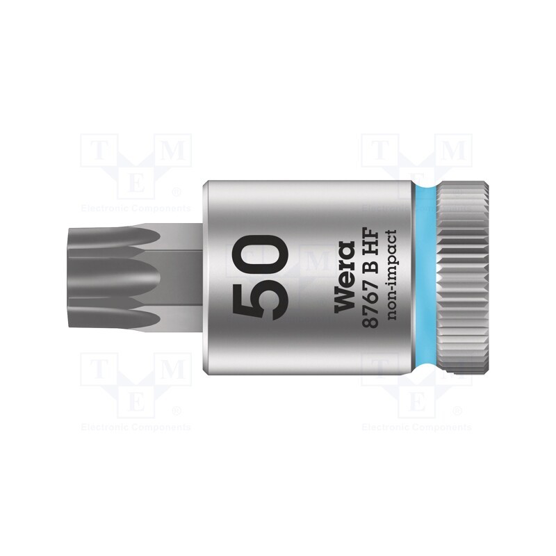 1 pcs x WERA - 5003072001 - Socket, socket spanner,Torx®, TX50, 3/8', 38.5mm, Zyklop