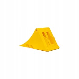 Wheel chock 20cm yellow