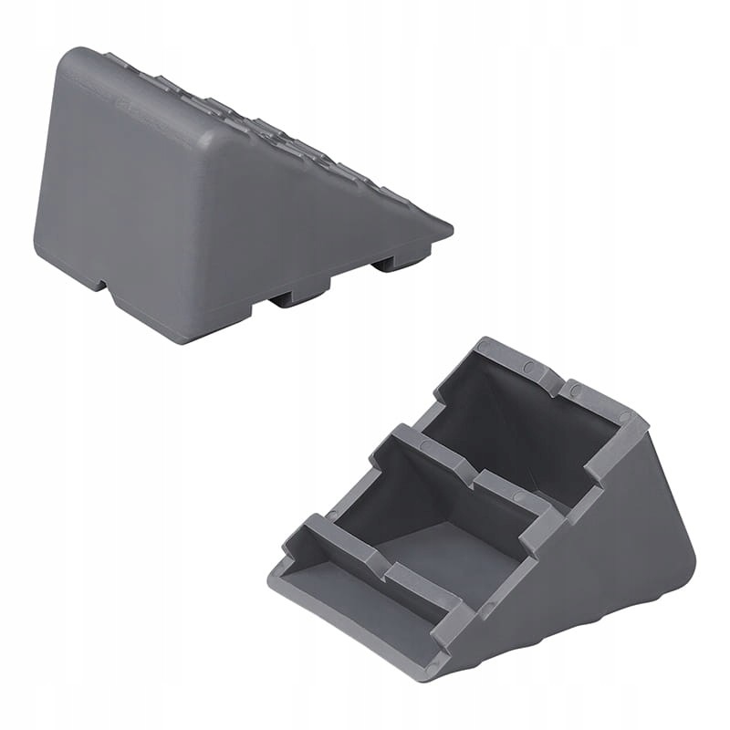 Set of wheel chocks, 2 pieces, stopper lock