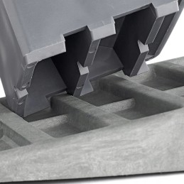 Set of wheel chocks, 2 pieces, stopper lock