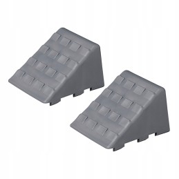 Set of wheel chocks, 2 pieces, stopper lock