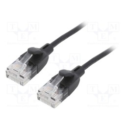 1 pcs x VENTION - IBIBI - Patch cord, U/UTP, 6a, OFC, PVC, black, 3m, RJ45 plug,both sides