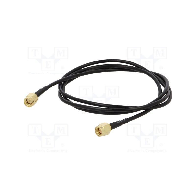 1 pcs x ONTECK - SMA-01-1.0 - Cable, 50Ω, 1m, SMA plug,both sides, black, straight