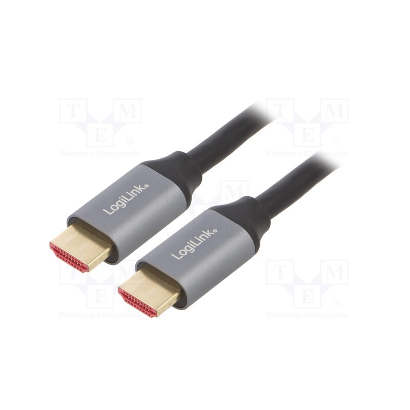 1 pcs x LOGILINK - CHA0106 - Cable, HDMI 2.1, HDMI plug,both sides, 3m, black