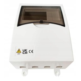 6-module installation fuse box, empty, in the shaft