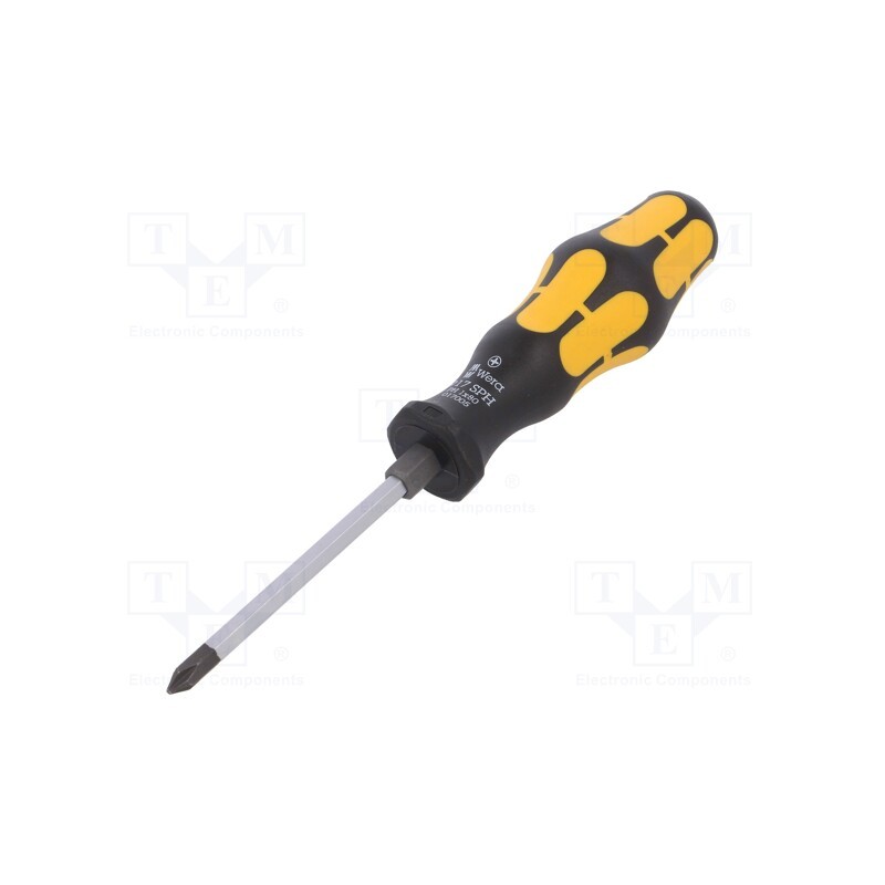1 pcs x WERA - 5017005001 - Screwdriver, Phillips, for impact,assisted with a key, PH1
