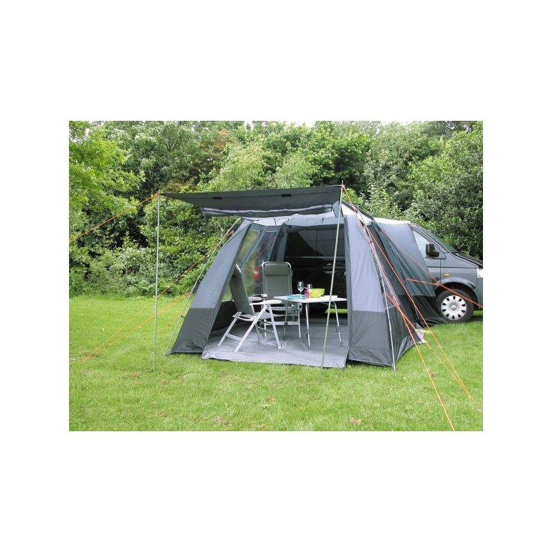 Vestibule tent for the Hockenheim bus