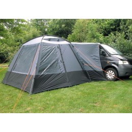 Vestibule tent for the Hockenheim bus