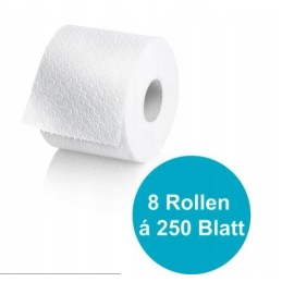 Dissolvable paper for tourist toilets, 8 rolls