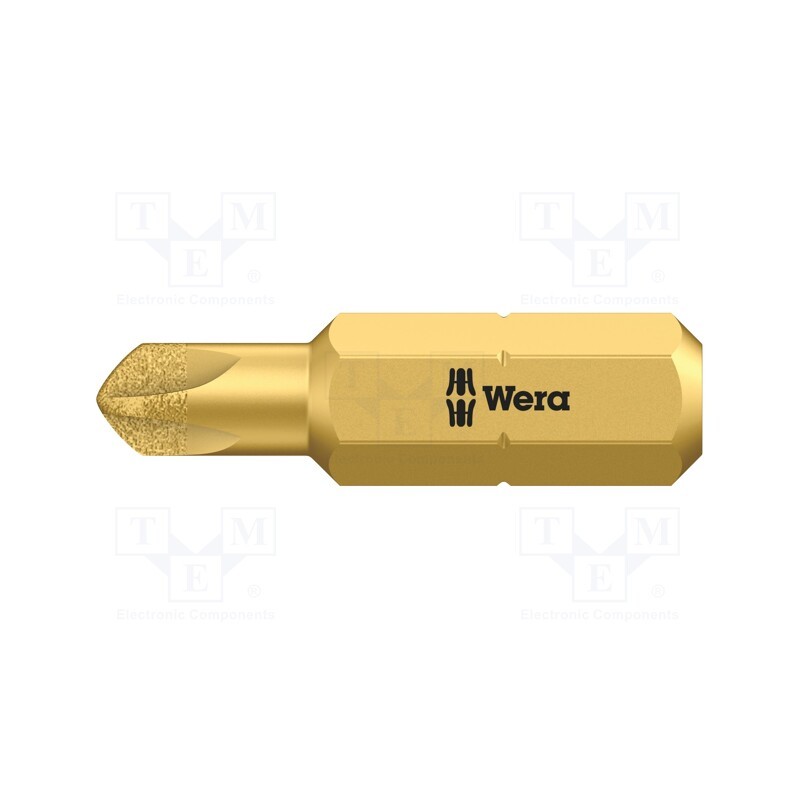 1 pcs x WERA - 5066644001 - Screwdriver bit, Torq-Set®, TS10, Overall len: 25mm
