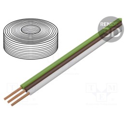 1 rol x DONAU ELEKTRONIK - 318-5 - Wire: ribbon, FBK Toy, 3x0.14mm2, stranded, Cu, PVC, 250V, 5m