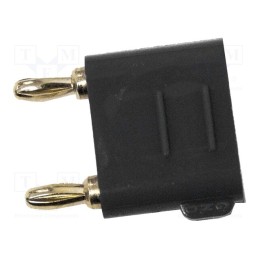 1 pcs x MUELLER ELECTRIC - BU-P2035-0 - Connector: 3mm banana, stackable safety shunt, black, 5A, 2.5kV