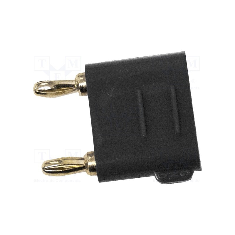 1 pcs x MUELLER ELECTRIC - BU-P2035-0 - Connector: 3mm banana, stackable safety shunt, black, 5A, 2.5kV