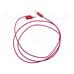 1 pcs x MUELLER ELECTRIC - BU-P1081-36-2 - Test lead, 5A, banana plug 3mm,both sides, Urated: 3kV, Len: 0.91m