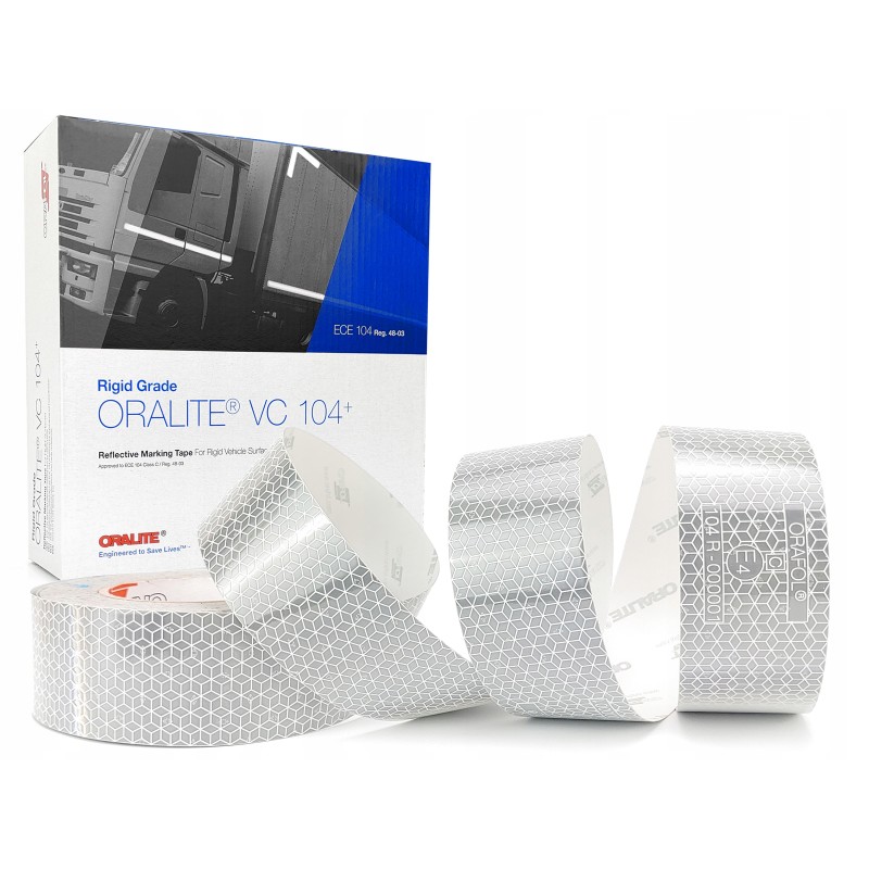 Oralite vc104 white contour tape for trailers