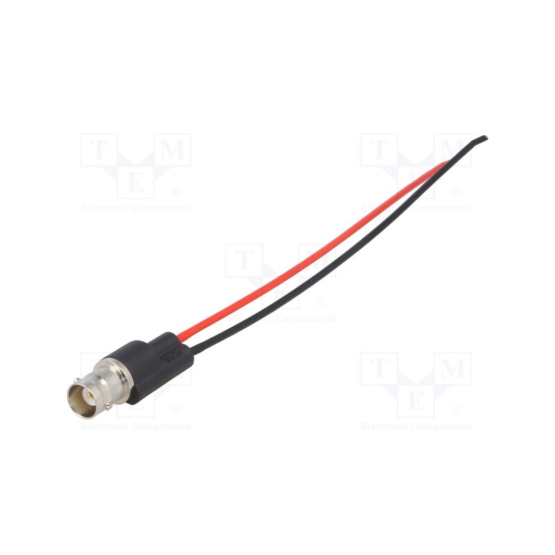 1 pcs x MUELLER ELECTRIC - BU-P4969 - Test lead, BNC socket,free end, Urated: 500V, black,red