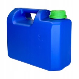 5l blue water canister, certified, without tap