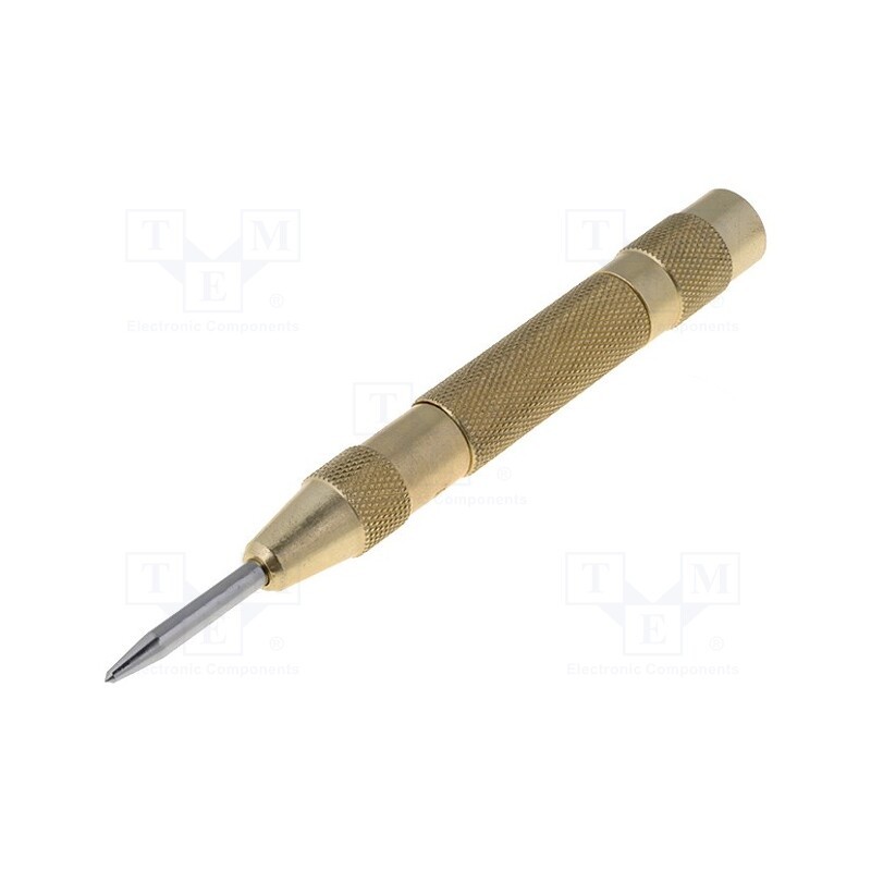 1 pcs x GOLDTOOL - THR-062 - Automatic center punch, Ø: 4mm, L: 130mm, steel