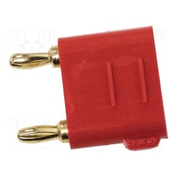 1 pcs x MUELLER ELECTRIC - BU-P2035-2 - Connector: 3mm banana, stackable safety shunt, red, 5A, 2.5kV