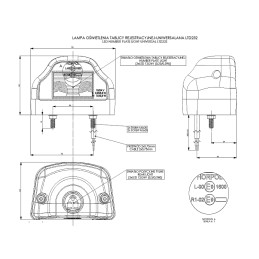 LED lamp, license plate light, semi-trailer lamp