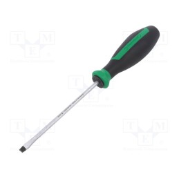 1 pcs x STAHLWILLE - 46203055 - Screwdriver, slot, 5,5x1,0mm, DRALL+, Blade length: 125mm