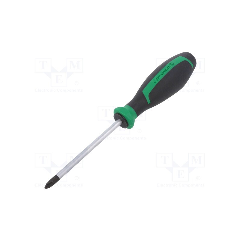 1 pcs x STAHLWILLE - 46303002 - Screwdriver, Phillips, PH2, DRALL+, Blade length: 100mm