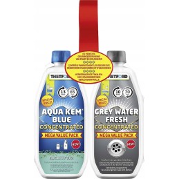 Aqua Kem toilet fluid set for a camper