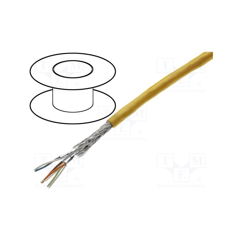 1 rol x HARTING - 9456000640 - Wire, S/FTP, 4x2x26AWG, industrial Ethernet, 6a, stranded, Cu, PUR
