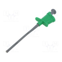 1 pcs x ELECTRO-PJP - 6005-IEC-V - Clip-on probe, pincers type, 6A, green, Grip capac: max.4.5mm