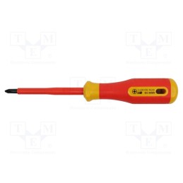 1 pcs x BERNSTEIN - 14-696-VDE - Screwdriver, insulated,slim, PlusMinus cross PZ-type, PZ/S2