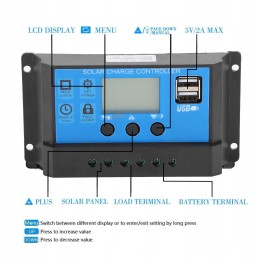 Solar charging controller 30a regulator