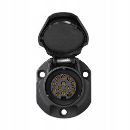 13-pin trailer hitch micro switch socket, brass