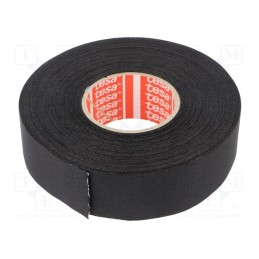 1 pcs x TESA - 51026-00003-00 - Tape: textile, W: 25mm, L: 25m, Thk: 260um, Automotive, rubber, black